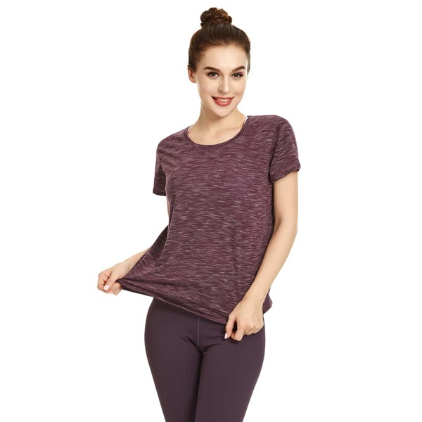 

Letter Graphic Space Dye Sports Tee, Maroon