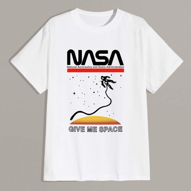 

Guys Letter Graphic White Tee