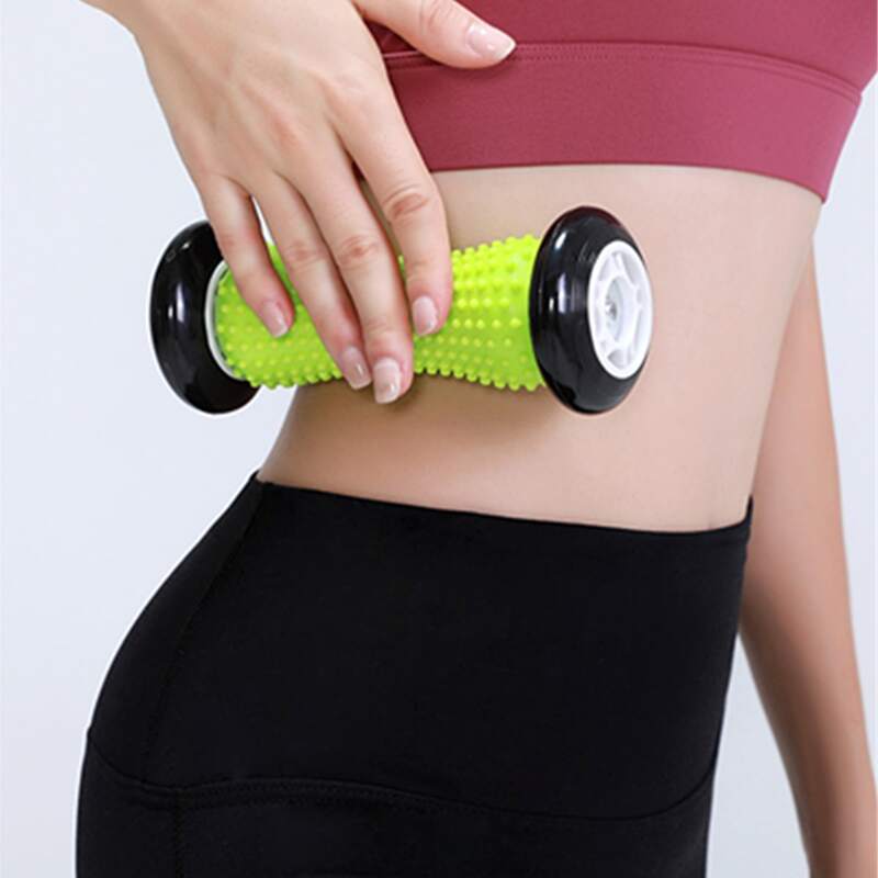 

1pc Two Tone Foot Massager Roller, Black