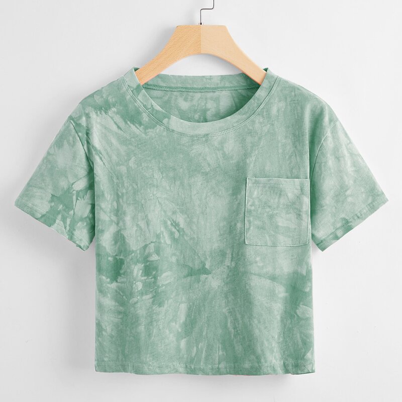

Tie Dye Pocket Tee, Mint green