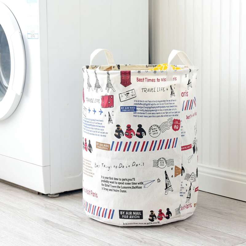 

Slogan Graphic Storage Basket, Multicolor