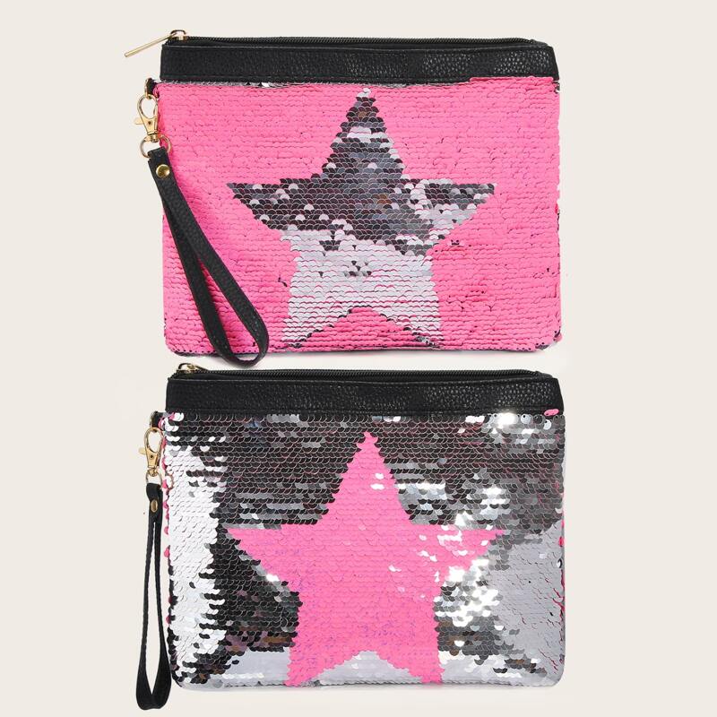 

Sequin Star Makeup Bag, Multicolor