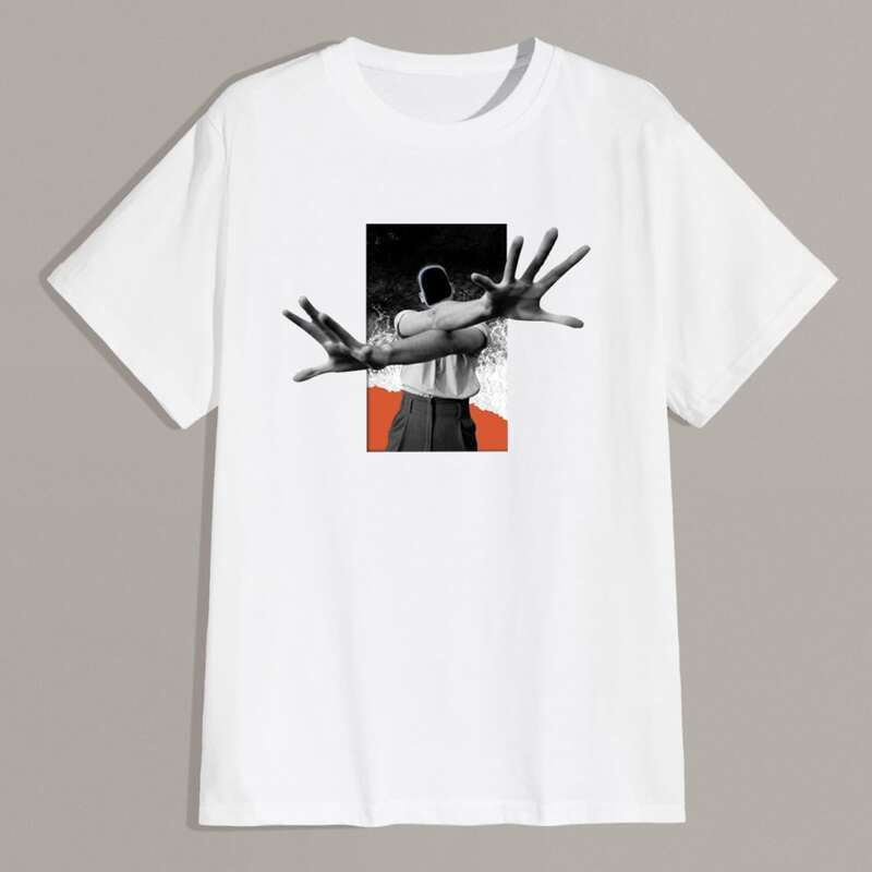 

Guys Figure Graphic Tee, White
