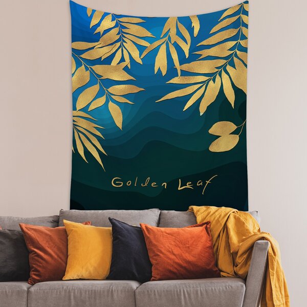 

Leaf Print Tapestry, Multicolor