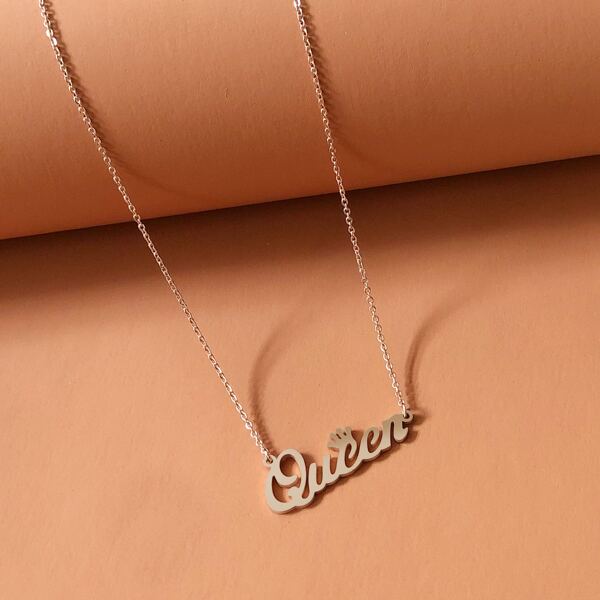 

Letter Decor Necklace, Gold