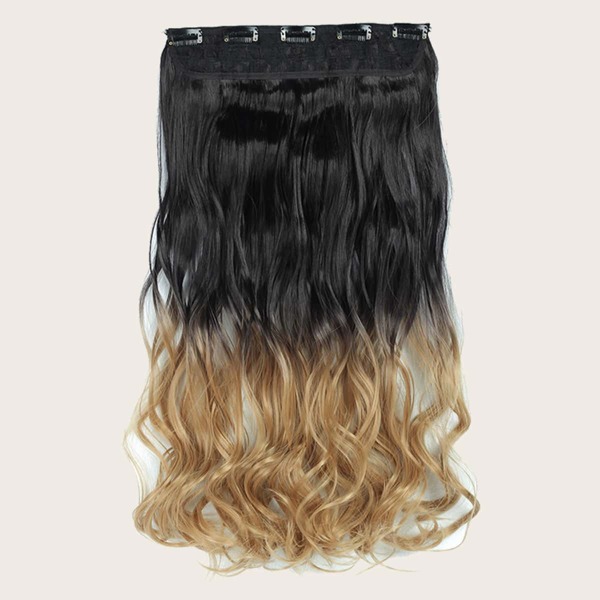 

1pc Two Tone Hair Extension, Brown