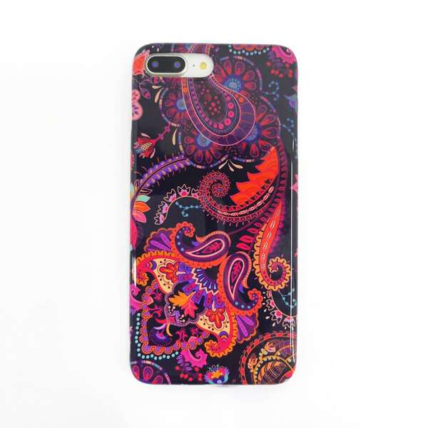 

1шт чехол для iPhone с узором, Многоцветный