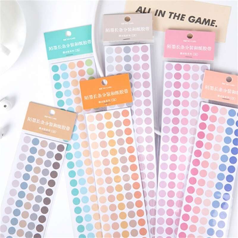 

1pc Dot Pattern Random Sticker, Multicolor