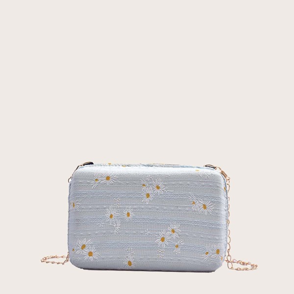 

Girls Daisy Floral Graphic Box Bag, Blue