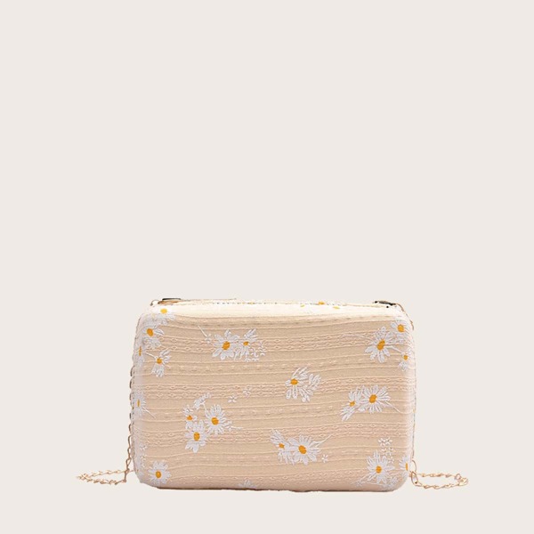 

Girls Daisy Floral Graphic Box Bag, Yellow