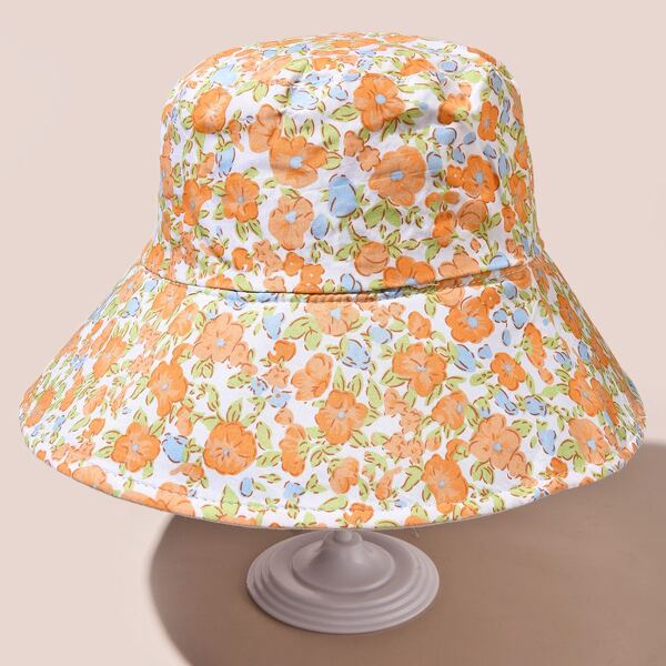 

Floral Pattern Bucket Hat, Multicolor