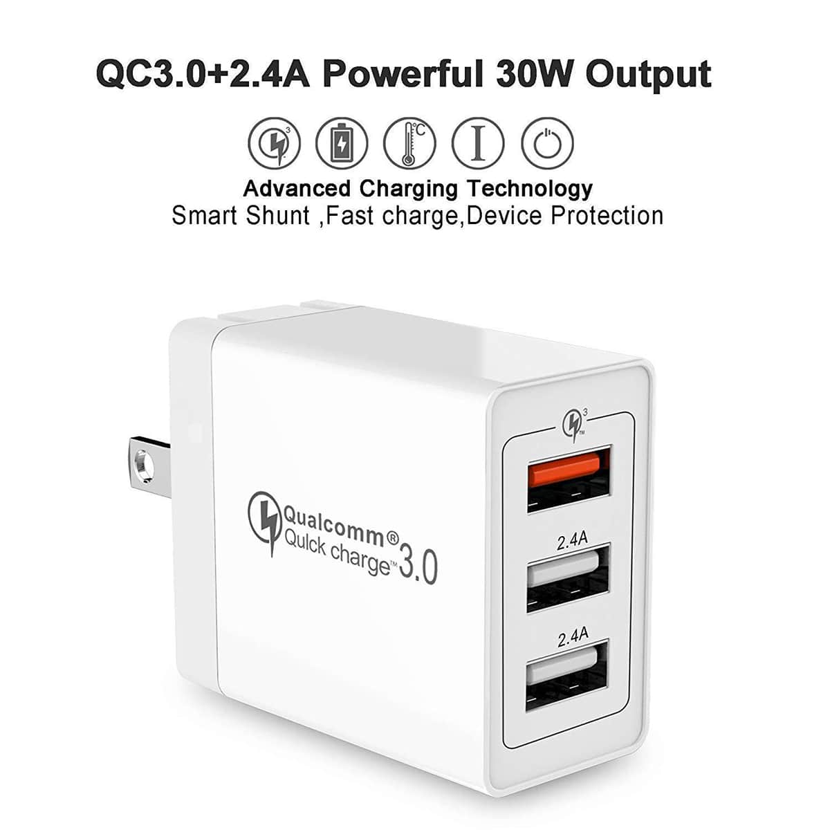 

1pc USB Charger, White