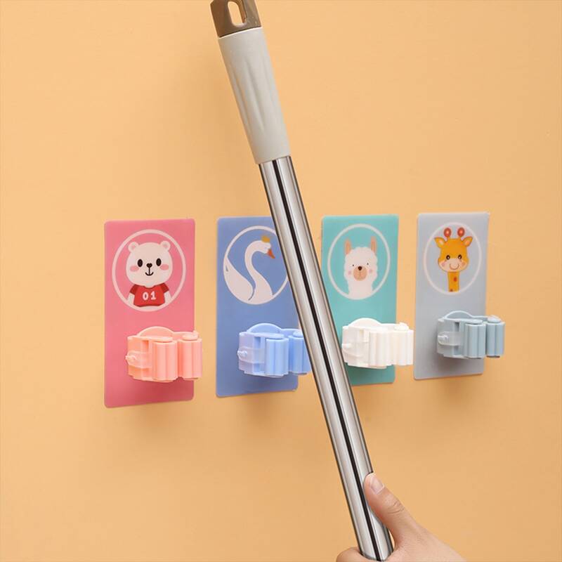 

1pc Random Wall Mounted Mop Hook, Multicolor