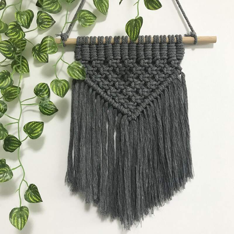 

Woven Tassel Wall Decor, Grey