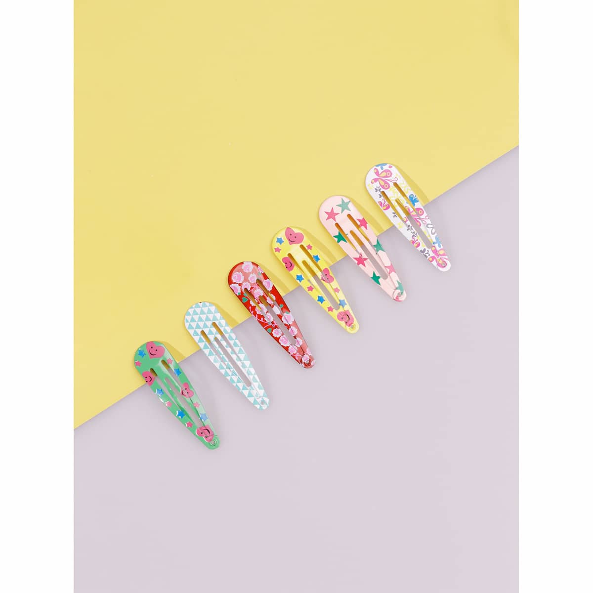 

6pcs Cartoon Hair Clip, Multicolor