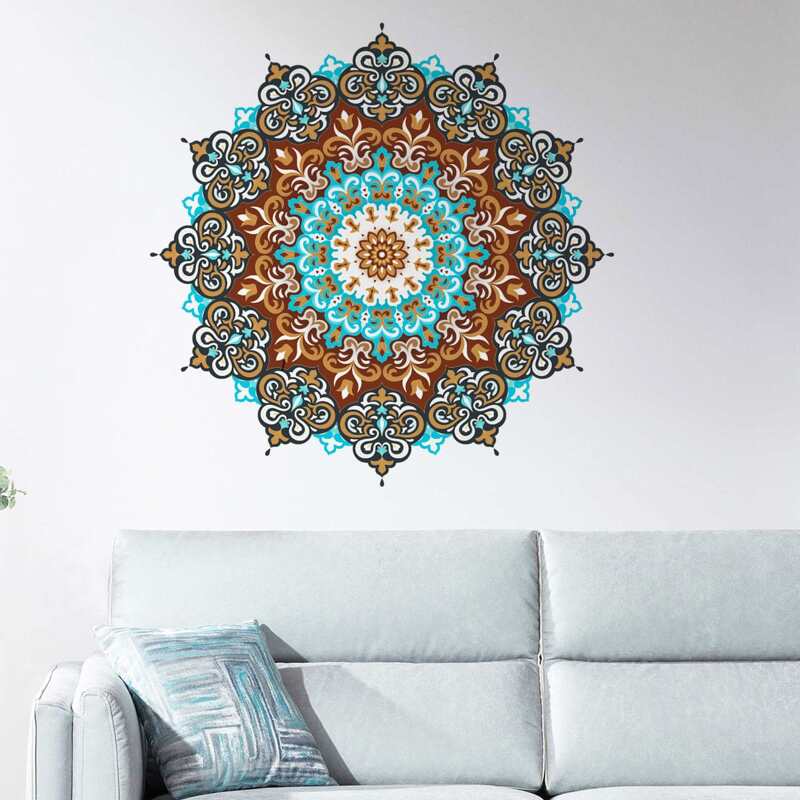 

Mandala Print Wall Sticker, Multicolor