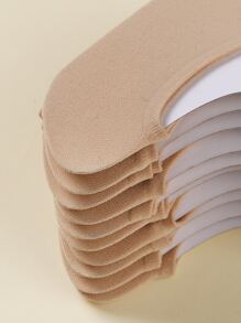 10pairs Plain Invisible Socks - Camel - View 4