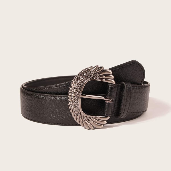 

Metal Buckle Belt, Black