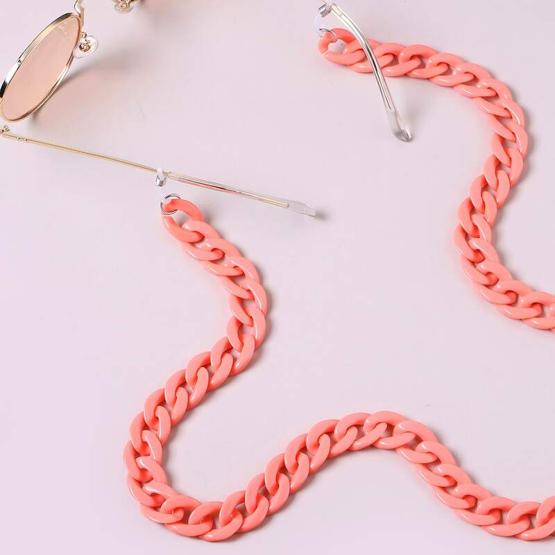 

Acrylic Glasses Chain, Pink