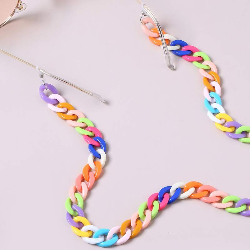 

Colorful Acrylic Glasses Chain, Multicolor