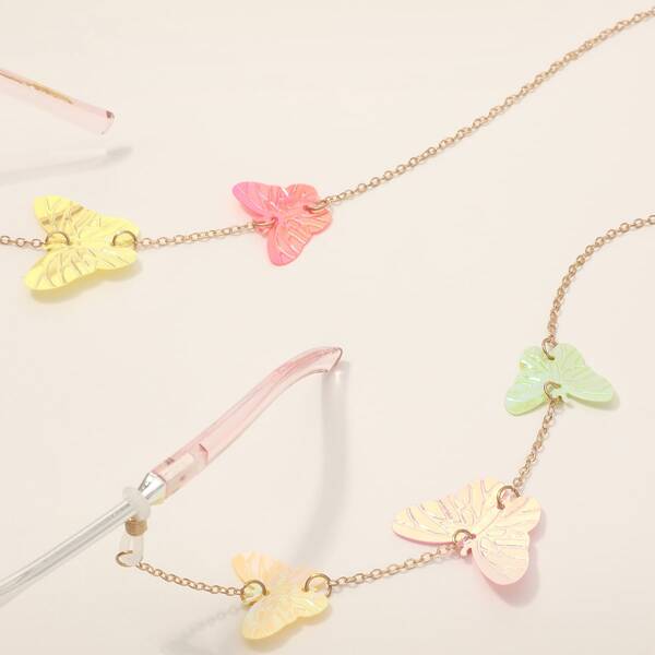 

Butterfly Decor Glasses Chain, Gold
