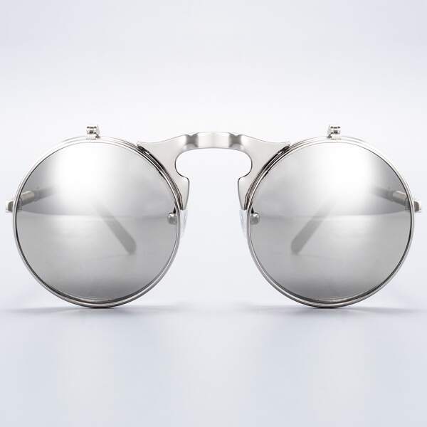 

Round Frame Sunglasses, Silver