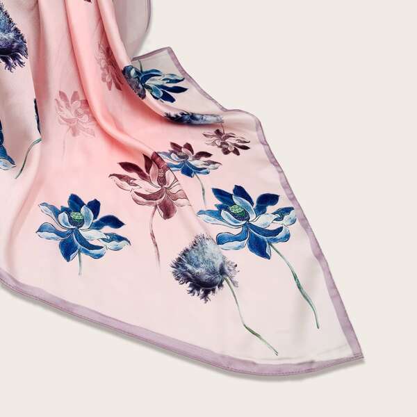 

Floral Pattern Bandana, Pink