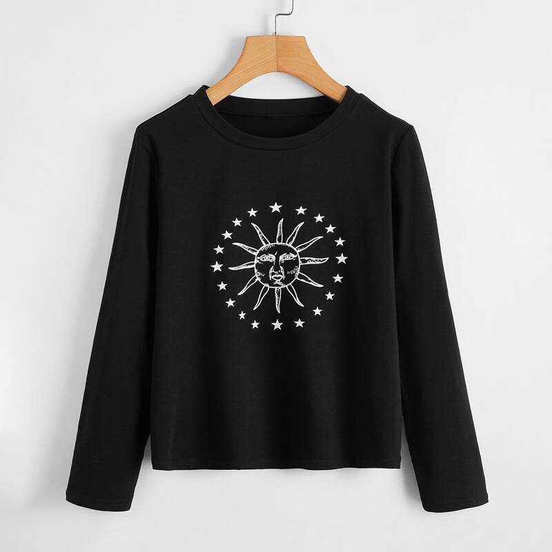 

Star Graphic Black Tee