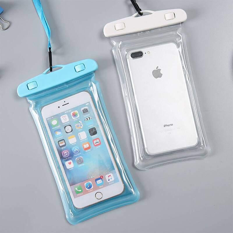 

1pc Random Clear Waterproof Pouch Bag, Multicolor