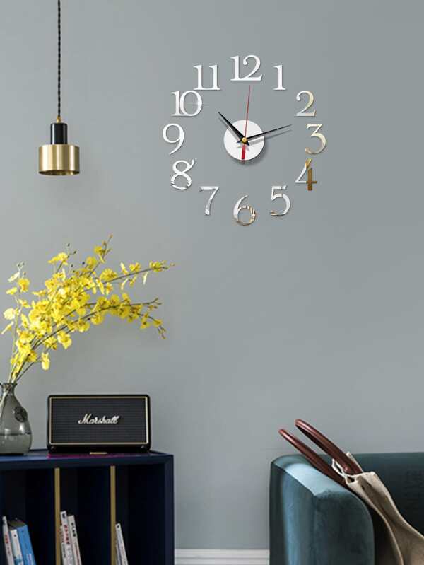 1 set reloj de pared de espejo | Mode de Mujer | SHEIN España Reloj de pared de números | Mode de Mujer | SHEIN España