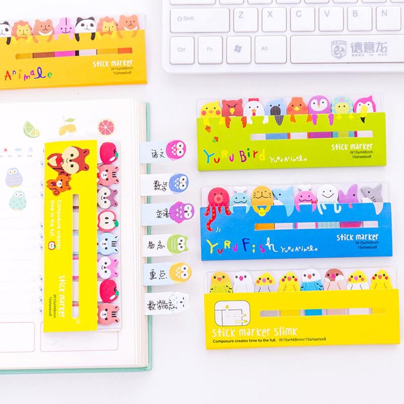 

1pc Random Cartoon Sticky Note, Multicolor