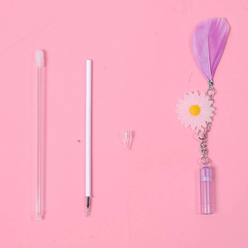 

4pcs Daisy Gel Pen, Black