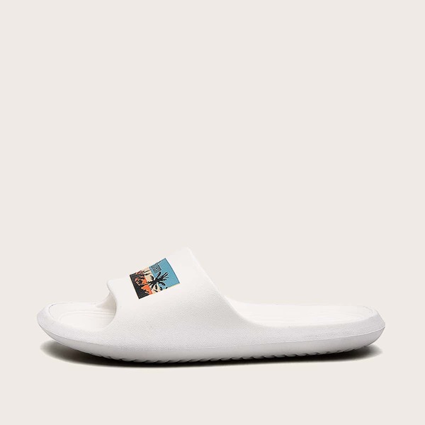 

Palm Tree Graphic Slides, White