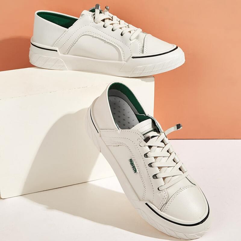 

Lace-up Front Skate Shoes, White