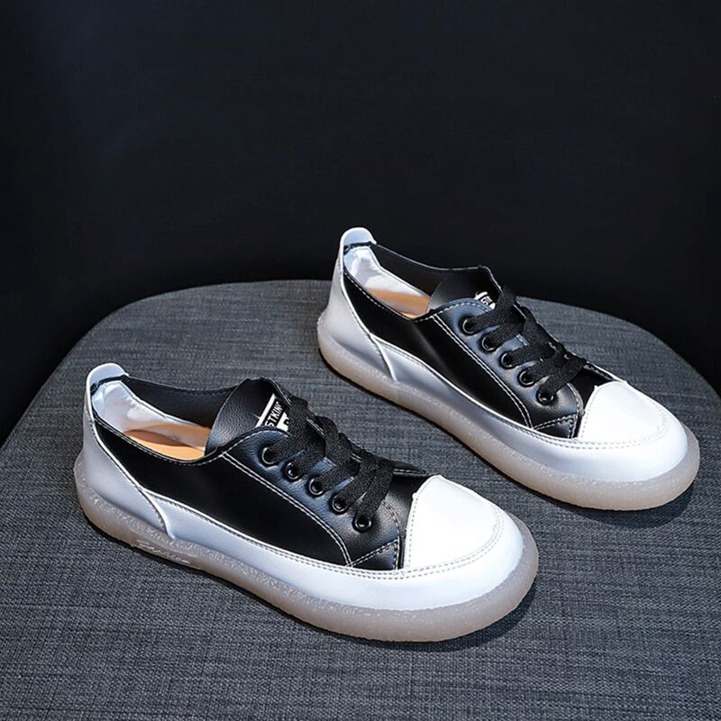 

Lace-up Front Colorblock Sneakers, Black