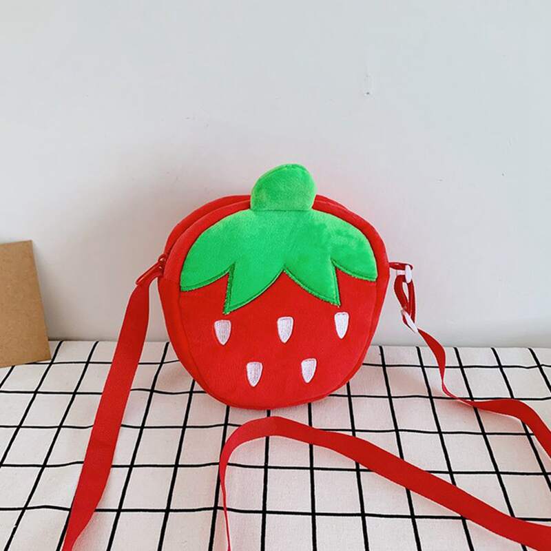 

Strawberry Crossbody Bag, Red