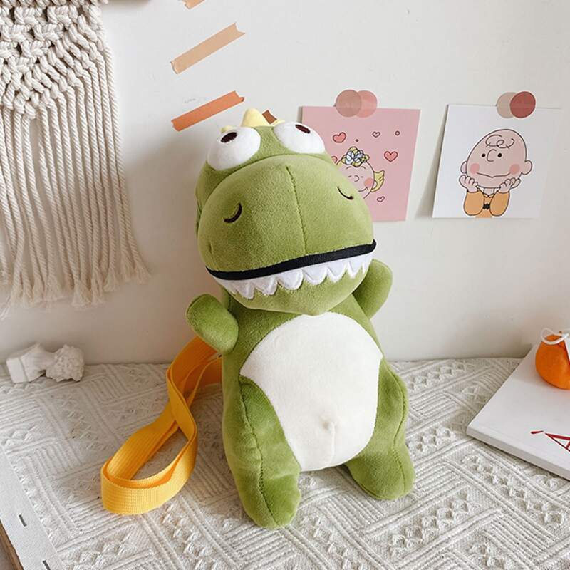 

Cartoon Dinosaur Crossbody Bag, Pastel mint green