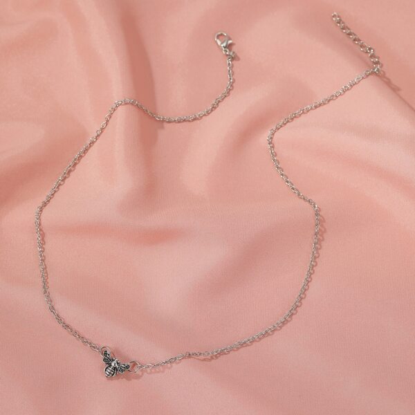 

Bee Pendant Necklace, Silver