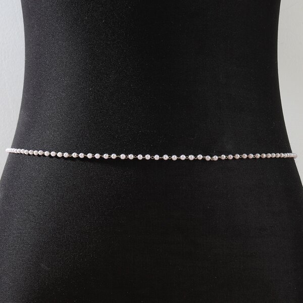 

Pearl Waist Chain, White