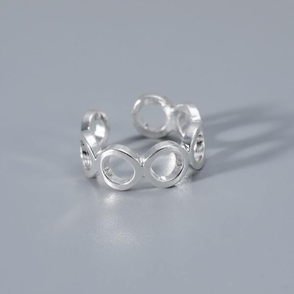 

Circle Joint Open Ring, Silver