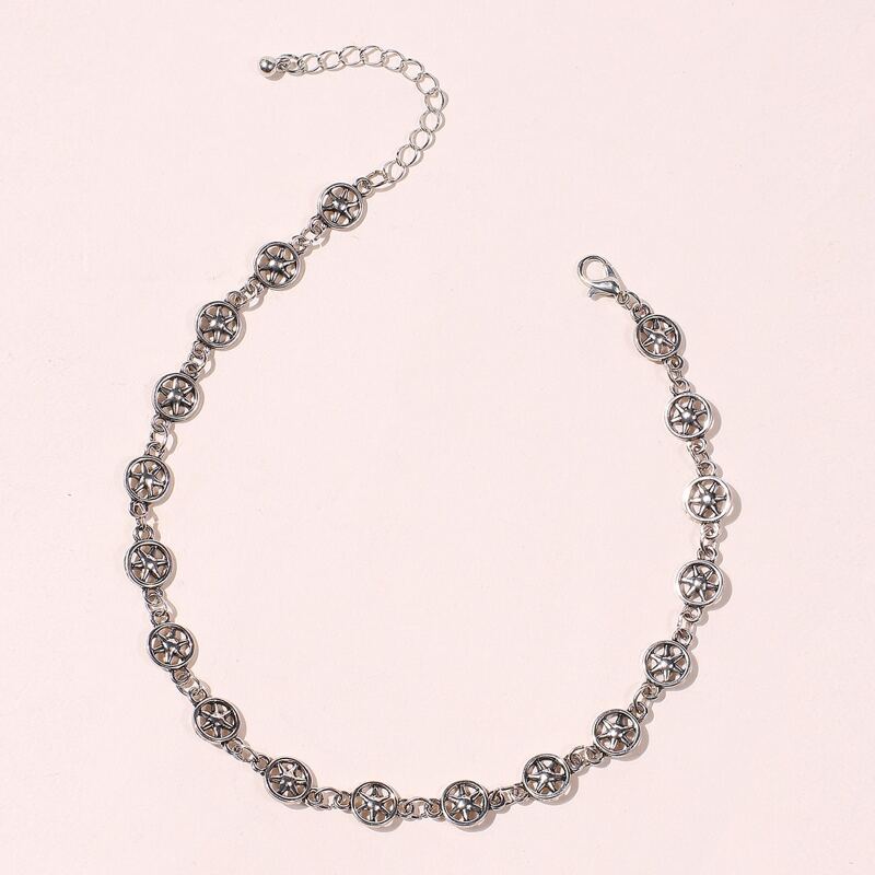 

Star Chain Choker, Silver