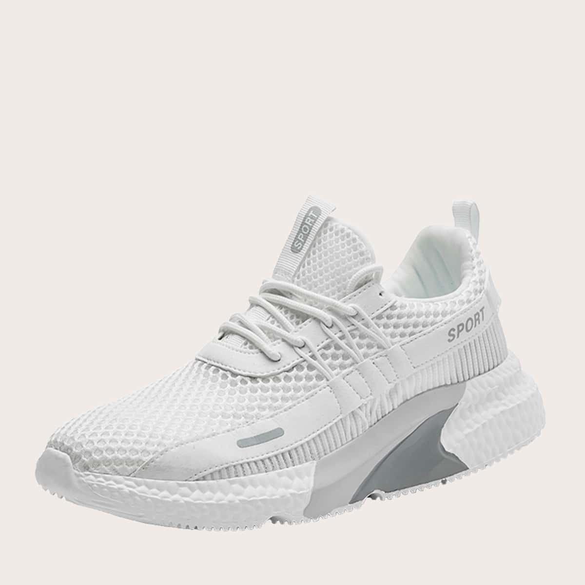 

Guys Lace-up Front Wide Fit Sneakers, White