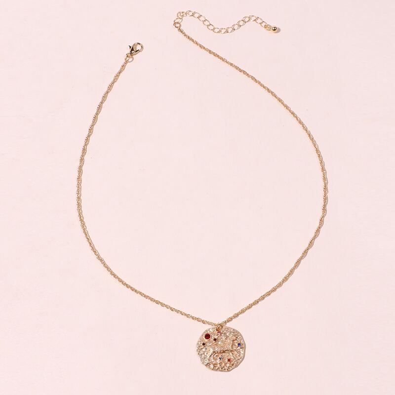 

Deer Coin Pendant Necklace, Gold