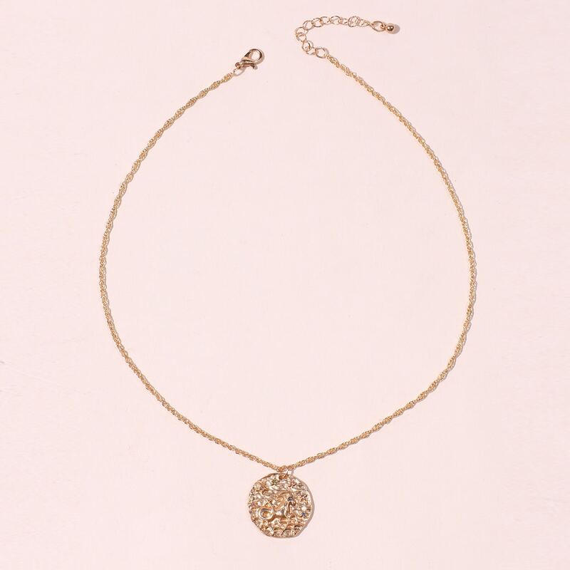 

Elk Coin Pendant Necklace, Gold