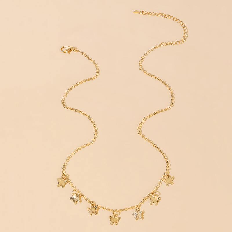 

Butterfly Chain Necklace, Gold