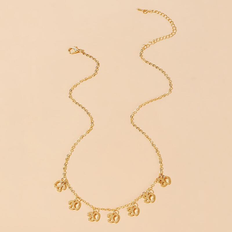 

Letter Chain Necklace, Gold