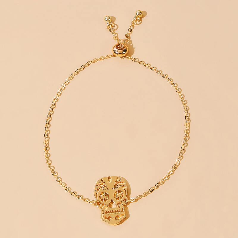 

Skeleton Chain Bracelet, Gold
