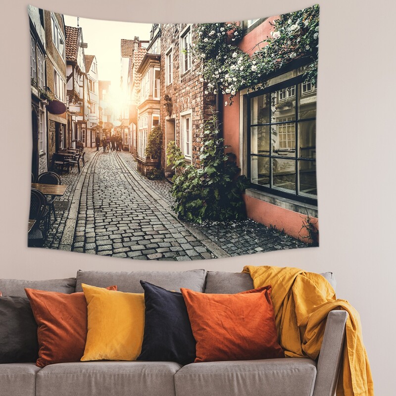 

Landscape Print Tapestry, Multicolor