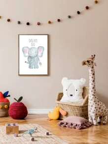 Pintura de pared con estampado sin marco - Multicolor - Ver 7