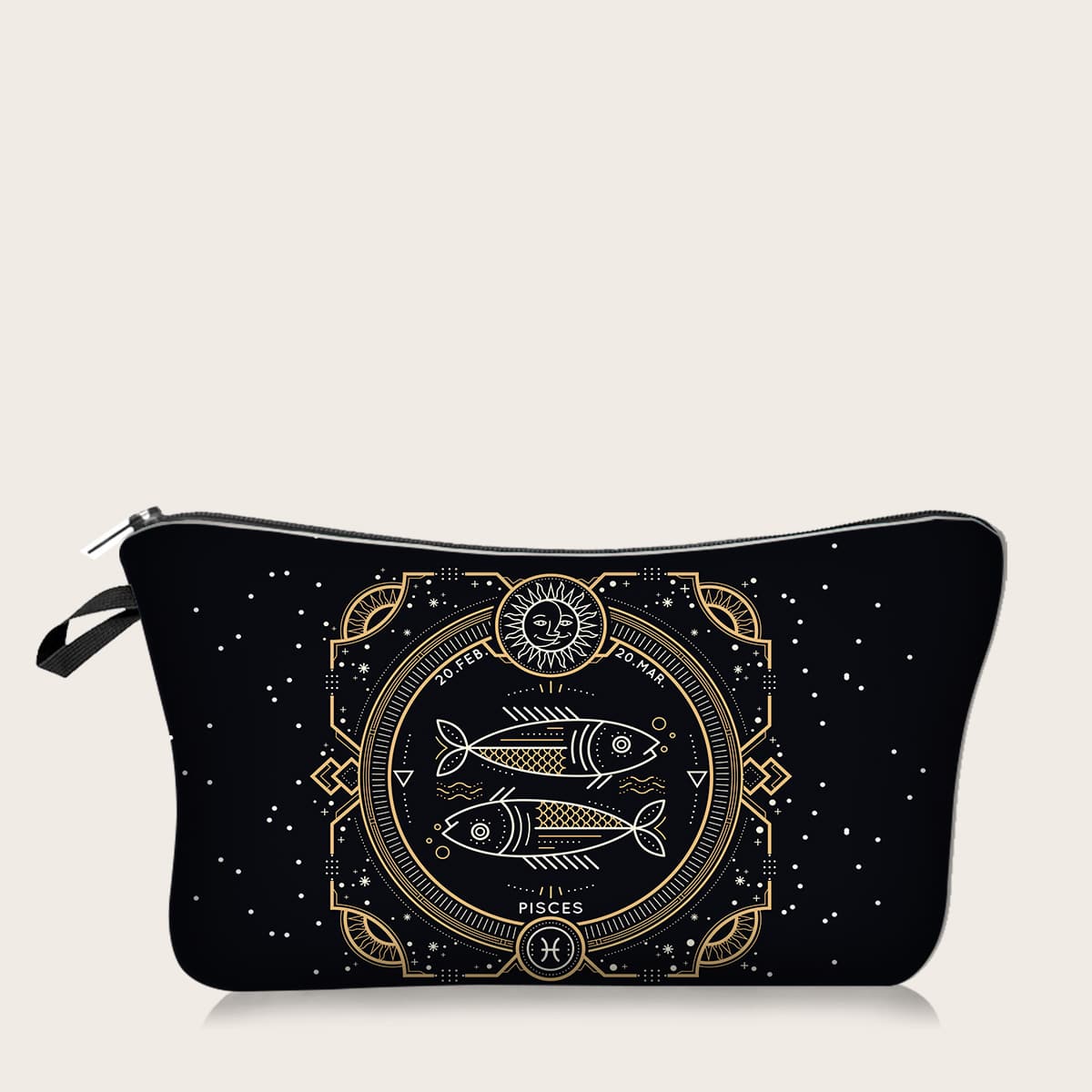

1pc Pisces Makeup Bag, Multicolor